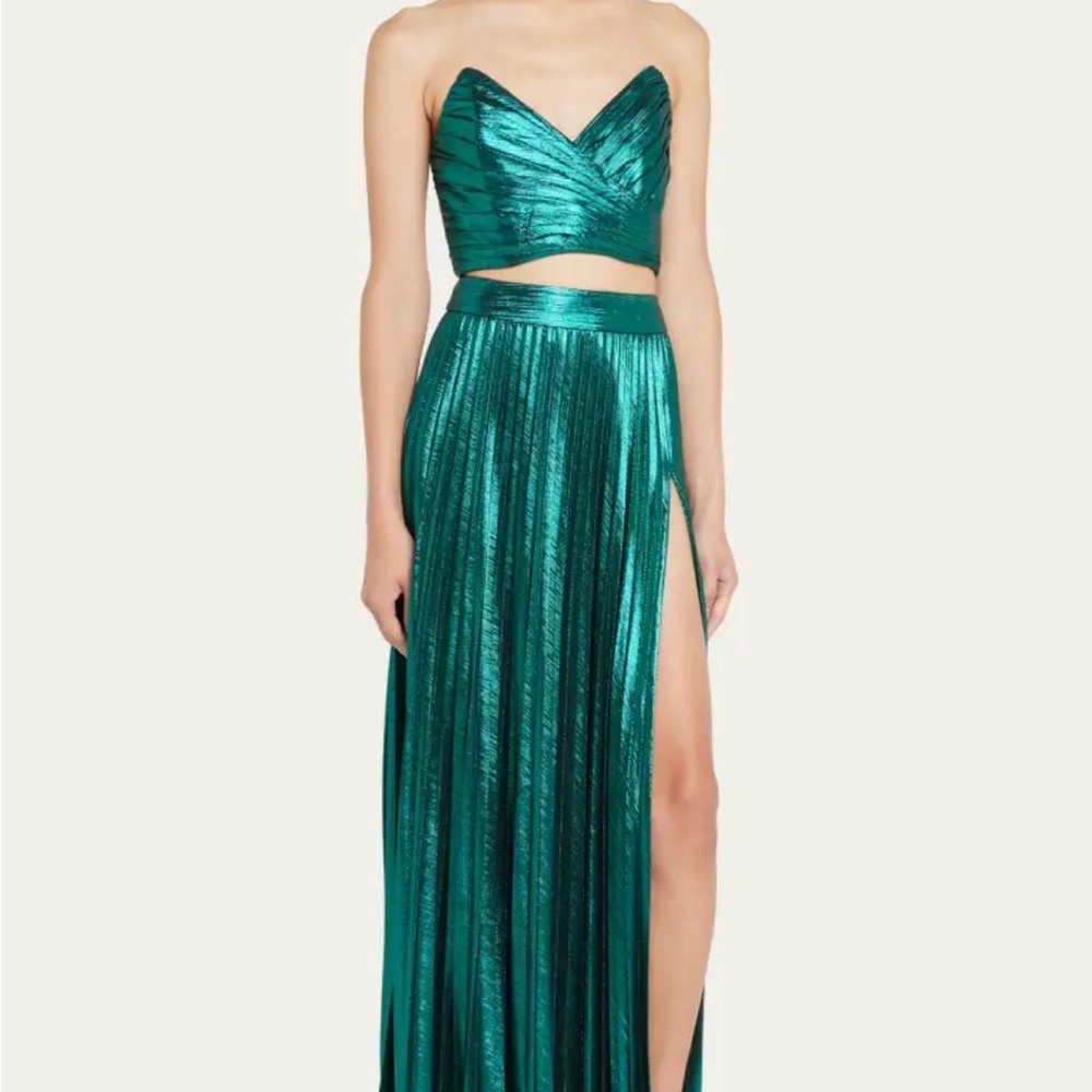 Retrofete green Sophia metallic top. size small. New. Make an offer